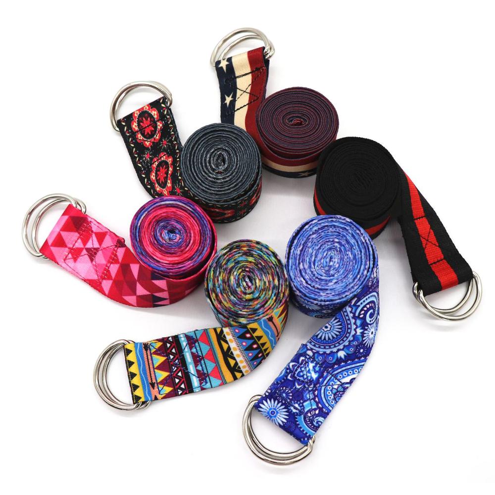 Multi-Color Yoga Stretching Belt for Fitness and Sports