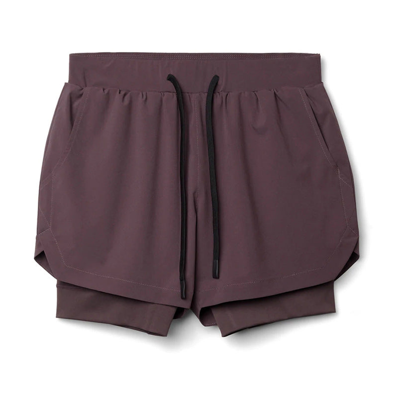 Double Layer Sports Casual Shorts