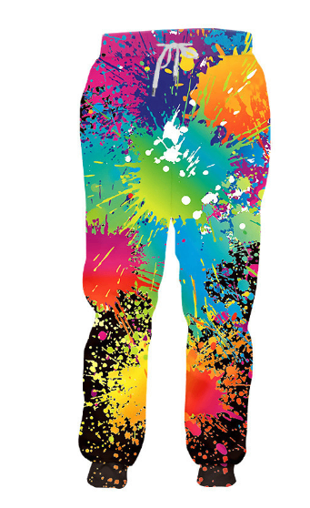 Starry Sky Pattern Sports Trousers