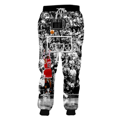 Starry Sky Pattern Sports Trousers
