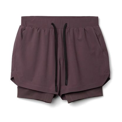 Double Layer Sports Casual Shorts