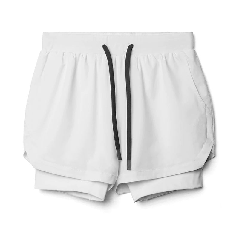 Double Layer Sports Casual Shorts