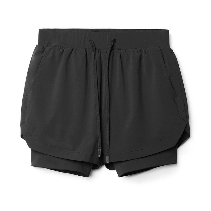 Double Layer Sports Casual Shorts