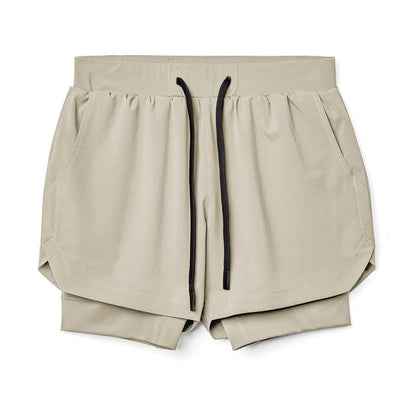 Double Layer Sports Casual Shorts