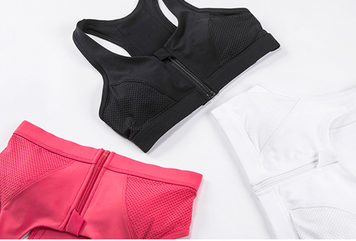 Front-Zip High-Impact Sports Bra