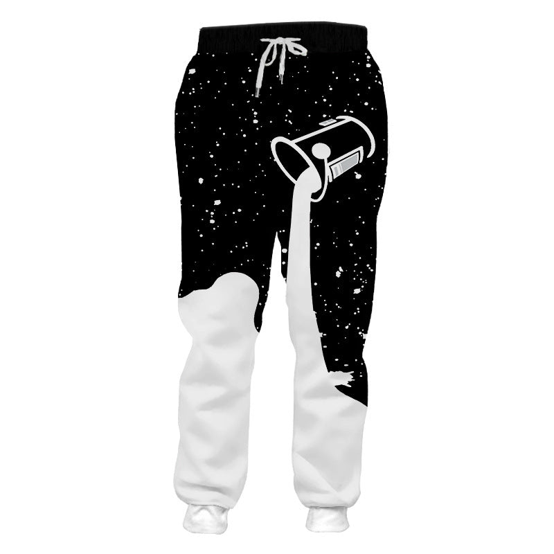 Starry Sky Pattern Sports Trousers