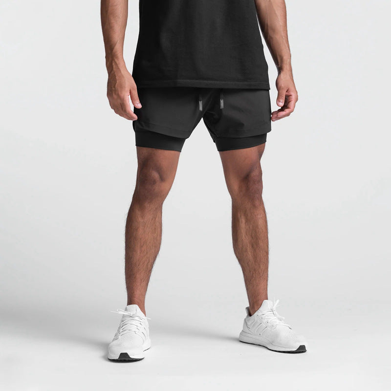 Double Layer Sports Casual Shorts