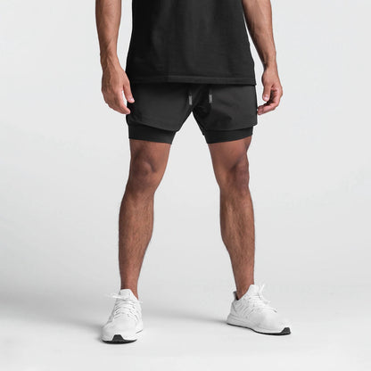 Double Layer Sports Casual Shorts