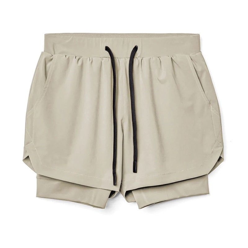 Double Layer Sports Casual Shorts