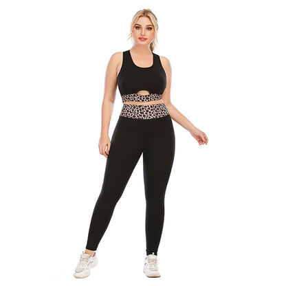 Plus Size Yoga Set for Women - High Impact Active Wear